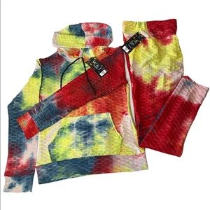 Multi colored sports suite